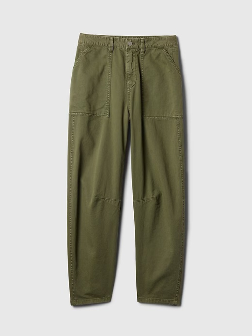 Gap Mid Rise Twill Barrel Pants - Picture 4 of 9